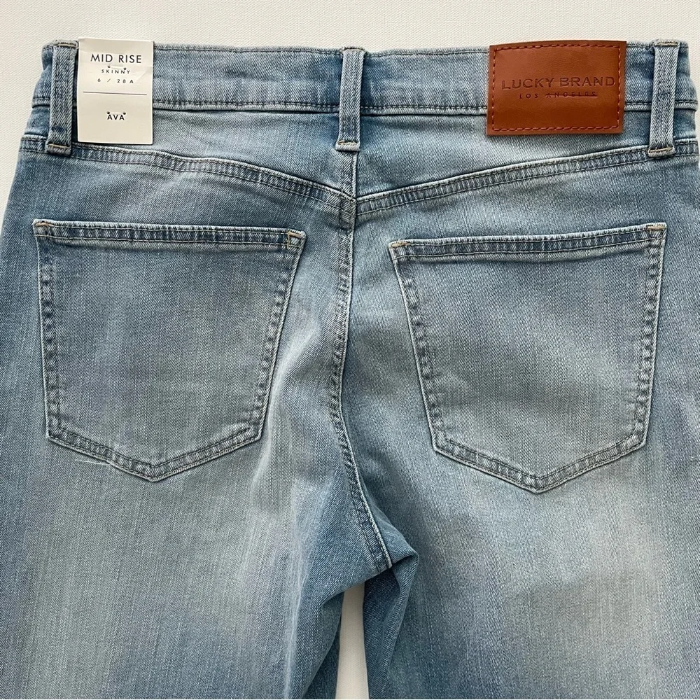 Lucky Brand Women’s AVA Mid Rise Skinny Jeans Size 6 / 28 Ankle